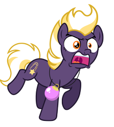 Size: 6420x7206 | Tagged: safe, artist:estories, oc, oc only, oc:wildheart, earth pony, pony, g4, absurd resolution, angry, christmas ball, female, mare, simple background, solo, transparent background, vector