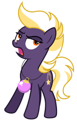 Size: 4632x7332 | Tagged: safe, artist:estories, oc, oc only, oc:wildheart, earth pony, pony, g4, absurd resolution, bandaid, bandaid on nose, christmas ball, female, mare, simple background, solo, transparent background, vector