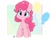 Size: 4000x3000 | Tagged: safe, artist:zokkili, pinkie pie, earth pony, pony, g4, :>, abstract background, cute, female, filly, foal, looking at you, passepartout, signature, solo, stars, stubby legs