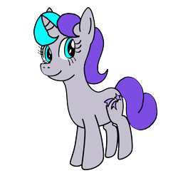 Size: 3024x3024 | Tagged: safe, artist:omegaridersangou, glory, pony, unicorn, g1, g4, closed mouth, cute, female, g1 to g4, generation leap, glorybetes, horn, mare, simple background, smiling, solo, transparent background