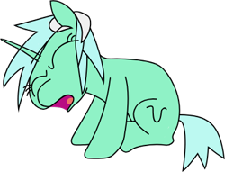 Size: 398x304 | Tagged: safe, artist:firlin123, lyra heartstrings, pony, female, mare, numget, screaming, simple background, solo, transparent background