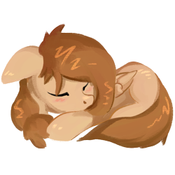 Size: 512x512 | Tagged: safe, artist:shadowblazearts, oc, oc only, oc:mokka, pegasus, eyes closed, female, pegasus oc, simple background, sleeping, solo, transparent background