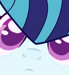 Size: 500x549 | Tagged: safe, artist:yeetmedownthestairs, sonata dusk, pony, rainbow rocks 10th anniversary, g4, my little pony equestria girls: rainbow rocks, close-up, commission, equestria girls ponified, extreme close-up, female, icon, mare, ponified, solo, stare, staring at you, ych result