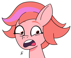 Size: 3191x2607 | Tagged: safe, artist:frownfactory, windy, pegasus, pony, g5, my little pony: tell your tale, bust, female, frown, mare, open frown, open mouth, portrait, simple background, solo, transparent background