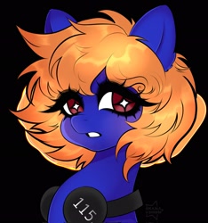 Size: 1914x2048 | Tagged: source needed, safe, artist:kana_v3n0m, oc, oc:mystic skies, pony, bust, headphones, profile picture, solo