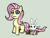 Size: 828x627 | Tagged: safe, artist:jberg18, angel bunny, fluttershy, pony, g4, abuse, angel is a bunny bastard, black eye, clothes, duo, flutterbuse, shirt, simple background