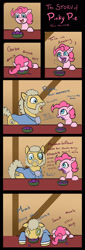 Size: 700x2054 | Tagged: safe, artist:jberg18, pinkie pie, sir lintsalot, pony, the story of pinkie pie, g4, comic, female, filly, filly pinkie pie, monocle, younger