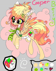 Size: 1160x1477 | Tagged: safe, artist:aspenglowe, oc, oc only, oc:casper berry, pegasus, pony, 2012, female, full body, mare, pegasus oc, ponysona, solo