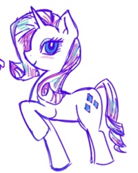 Size: 724x904 | Tagged: safe, artist:dashwooo, rarity, pony, g4, solo