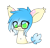 Size: 451x437 | Tagged: safe, artist:aspenglowe, oc, oc only, pony, 2013, :3, belly, belly button, blue hair, chibi, glasses, green eyes, leonine tail, simple background, smiling, solo, tail, tan coat, transparent background