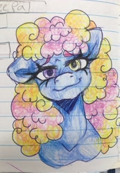 Size: 2080x3005 | Tagged: safe, artist:sweetmelon556, oc, oc only, oc:starlight, pony, female, lined paper, mare, solo, traditional art