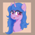 Size: 1500x1500 | Tagged: safe, artist:psfmer, izzy moonbow, pony, unicorn, g5, blushing, bust, cute, ear fluff, eyebrows, eyebrows visible through hair, female, horn, izzybetes, looking at you, mare, neck fluff, open mouth, open smile, passepartout, portrait, smiling, smiling at you, solo