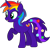 Size: 1511x1462 | Tagged: safe, artist:star-armour95, edit, edited screencap, screencap, oc, oc only, oc:rainbow flower, pony, unicorn, g4, female, flower, flower in tail, horn, mismatched mane and tail, multicolored hair, not a vector, rainbow hair, raised hoof, simple background, solo, tail, transparent background