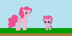 Size: 1800x911 | Tagged: safe, artist:marybethemberjoy49-1, pinkie pie, earth pony, pony, g4, g4.5, my little pony: pony life, female, generational ponidox, mare, outdoors