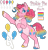 Size: 879x909 | Tagged: safe, artist:king-victor, part of a set, pinkie pie, earth pony, pony, g4, alternate design, alternate mane color, alternate tail color, alternate universe, beanbrows, body freckles, character name, chest fluff, coat markings, color palette, colored, colored belly, colored eyebrows, colored eyelashes, colored hooves, colored pinnae, colored pupils, curly mane, curly tail, cutie mark, description at source, deviantart watermark, ear fluff, eyebrows, facial markings, flat colors, freckles, gradient mane, gradient tail, heterochromia, hooves, leg freckles, looking back, mismatched hooves, multicolored hooves, multicolored mane, multicolored tail, no catchlights, obtrusive watermark, pale belly, pangender, pangender pride flag, pansexual pride flag, pink text, pride, pride flag, raised hoof, rearing, redesign, simple background, smiling, solo, tail, three quarter view, transparent background, unshorn fetlocks, watermark