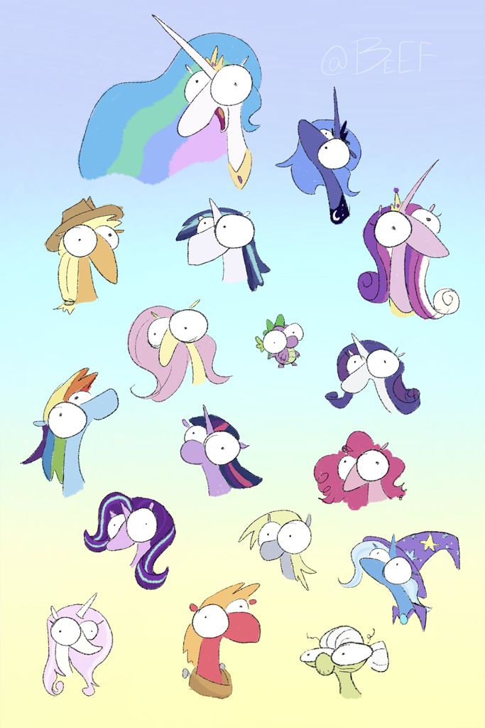 #3453290 - safe, artist:me-beef, applejack, big macintosh, derpy hooves ...
