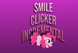 Size: 584x399 | Tagged: safe, pinkie pie, earth pony, pony, g4, clicker, gradient background, loading screen, pink pony, roblox, solo