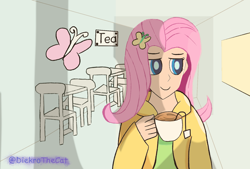 Size: 1600x1080 | Tagged: safe, artist:diekrothecat, fluttershy, equestria girls, g4, indoors