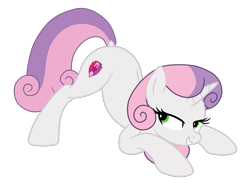 Size: 1611x1229 | Tagged: safe, artist:gmaplay, sweetie belle, pony, unicorn, g4, ass up, butt shake, dock, face down ass up, female, horn, mare, older, older sweetie belle, sexy, simple background, solo, stupid sexy sweetie belle, tail, transparent background