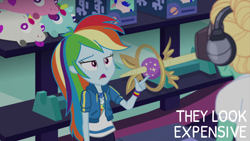 Size: 2000x1125 | Tagged: safe, edit, edited screencap, editor:quoterific, screencap, rainbow dash, zephyr breeze, dashing through the mall, equestria girls, equestria girls specials, g4, my little pony equestria girls: holidays unwrapped, duo, duo male and female, female, male