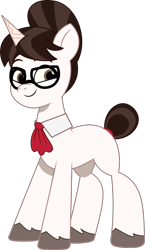 Size: 729x1260 | Tagged: safe, artist:prixy05, raven, pony, unicorn, g4, g5, my little pony: tell your tale, female, g4 to g5, generation leap, glasses, hair bun, horn, mare, simple background, smiling, solo, tail, tail bun, transparent background, vector