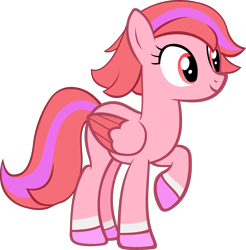 Size: 3619x3674 | Tagged: safe, artist:ironm17, windy, pegasus, pony, g4, g5, my little pony: make your mark, my little pony: tell your tale, adorawindy, colored wings, cute, female, folded wings, g5 to g4, generation leap, high res, mare, raised hoof, show accurate, simple background, smiling, solo, transparent background, two toned wings, vector, wings