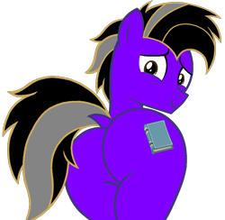 Size: 1064x1040 | Tagged: safe, artist:jonesdylan874, artist:katnekobase, artist:muhammad yunus, artist:shieldwingarmorofgod, oc, oc only, oc:velvet whisperer, earth pony, pony, g4, base used, butt, flank, looking at you, looking back, looking back at you, male, plot, shy, simple background, solo, stallion, stallion oc, transparent background, vector