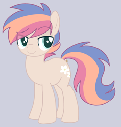 Size: 1800x1900 | Tagged: safe, anonymous artist, anonymous editor, oc, oc:snuzzie, earth pony, pony, femboy, male, show accurate, solo, stallion, stallion (mare), three toned mane