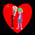 Size: 800x800 | Tagged: safe, spike, human, equestria girls, g4, charlie morningstar, crack shipping, cringing, crossover, crossover shipping, duo, female, hazbin hotel, hellaverse, human spike, humanized, male, ship:sparlie, shipping, shipping heart, straight