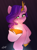 Size: 2200x3000 | Tagged: safe, artist:rivin177, pipp petals, ghost, ghost pony, pegasus, pony, undead, fanfic:pipp the poltergeist, g5, bipedal, crown, fanfic art, female, fire, gradient background, halfbody, hooves, human shoulders, jewelry, mare, poltergeist, raised hoof, regalia, smiling, smirk, solo