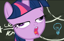 Size: 1223x777 | Tagged: safe, screencap, twilight sparkle, alicorn, pony, g4, my little pony best gift ever, my little pony: friendship is magic, chalkboard, cropped, female, mare, out of context, solo, twilight sparkle (alicorn)