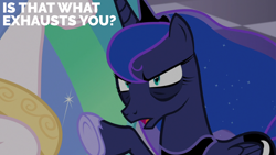 Size: 2000x1125 | Tagged: safe, edit, edited screencap, editor:quoterific, screencap, princess celestia, princess luna, alicorn, pony, a royal problem, g4, season 7, bags under eyes, duo, duo female, female, mare, royal sisters, siblings, sisters, tired