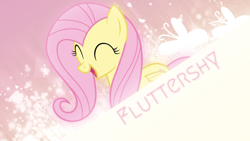 Size: 1920x1080 | Tagged: safe, artist:codershy, artist:thatguy1945, fluttershy, pegasus, pony, g4, female, mare, solo, wallpaper