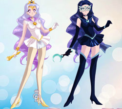 Size: 631x565 | Tagged: safe, princess celestia, princess luna, equestria girls, g4, sailor moon (series), sailor senshi maker, solo