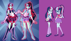 Size: 1168x684 | Tagged: safe, oc, oc only, equestria girls, g4, dark sclera, needs more jpeg, recolor, sailor moon (series), sailor senshi maker, solo