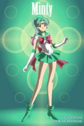 Size: 400x600 | Tagged: safe, artist:dreamnoteprincess, minty, equestria girls, g3, g4, sailor moon (series), sailor senshi maker, solo