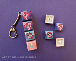 Size: 2000x1600 | Tagged: safe, artist:midnightpremiere, pinkie pie, g4, keycap, keychain