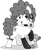 Size: 1038x1280 | Tagged: safe, artist:isaac_pony, oc, oc only, oc:flower tie, earth pony, pony, g4, 30s, black and white, black and white cartoon, butt freckles, clothes, female, flower, freckles, grayscale, latex, latex socks, logo, mare, monochrome, raised hoof, show accurate, simple background, socks, solo, studs, transparent background