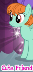 Size: 149x323 | Tagged: safe, gameloft, peppermint goldylinks, pegasus, pony, g4, my little pony: magic princess, background pony, bow, cropped, cute, english, female, friendship student, hair bow, mare, meme, peppermint adoralinks, solo, text, wow! glimmer