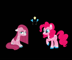 Size: 983x813 | Tagged: safe, artist:vulpiscaniss, pinkie pie, earth pony, pony, g4, duality, pinkamena diane pie, solo