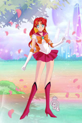 Size: 400x600 | Tagged: safe, sunset shimmer, equestria girls, g4, outdoors, sailor moon (series), sailor senshi maker, solo