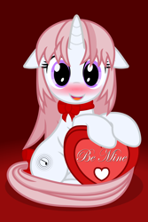 Size: 2000x3000 | Tagged: safe, artist:cranberry-tofu, oc, oc only, oc:whisper call, pony, unicorn, blushing, female, floppy ears, high res, horn, mare, solo