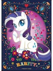 Size: 1080x1440 | Tagged: safe, rarity, pony, unicorn, series:卡游辉月六, g4, official, card, english, female, horn, kayou, merchandise, solo, text, trading card