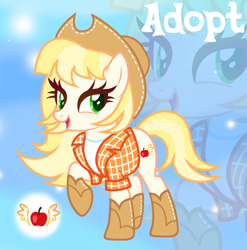 Size: 1280x1297 | Tagged: safe, artist:vi45, oc, oc only, earth pony, pony, adoptable, base used, clothes, earth pony oc, female, female oc, hat, mare, mare oc, shirt, solo, zoom layer