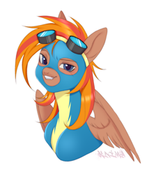 Size: 1620x1890 | Tagged: safe, oc, oc only, oc:coma, pegasus, bust, clothes, pegasus oc, portrait, uniform, wonderbolts, wonderbolts uniform