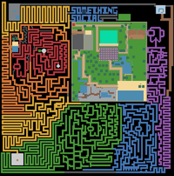 Size: 979x990 | Tagged: safe, pony town, event:something social, map, maze, no pony, pony town events