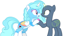 Size: 1280x599 | Tagged: safe, oc, oc only, oc:jemima sparkle, oc:jemimasparkle, pony, g4, base, duo, female, shipping, simple background, transparent background