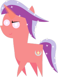 Size: 743x975 | Tagged: safe, artist:carrotorangelight, oc, oc only, oc:spectrum scarlet, pony, unicorn, horn, looking at you, magic, pointy ponies, simple background, solo, transparent background