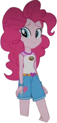 Size: 1181x2520 | Tagged: safe, edit, edited screencap, editor:homersimpson1983, screencap, pinkie pie, human, equestria girls, g4, background removed, female, not a vector, simple background, solo, transparent background