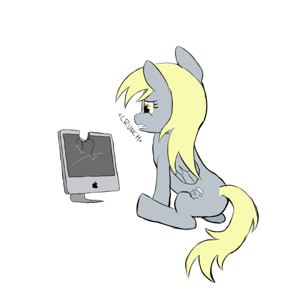 #3518724 - safe, derpy hooves, pegasus, pony, g4, bite mark, butt ...
